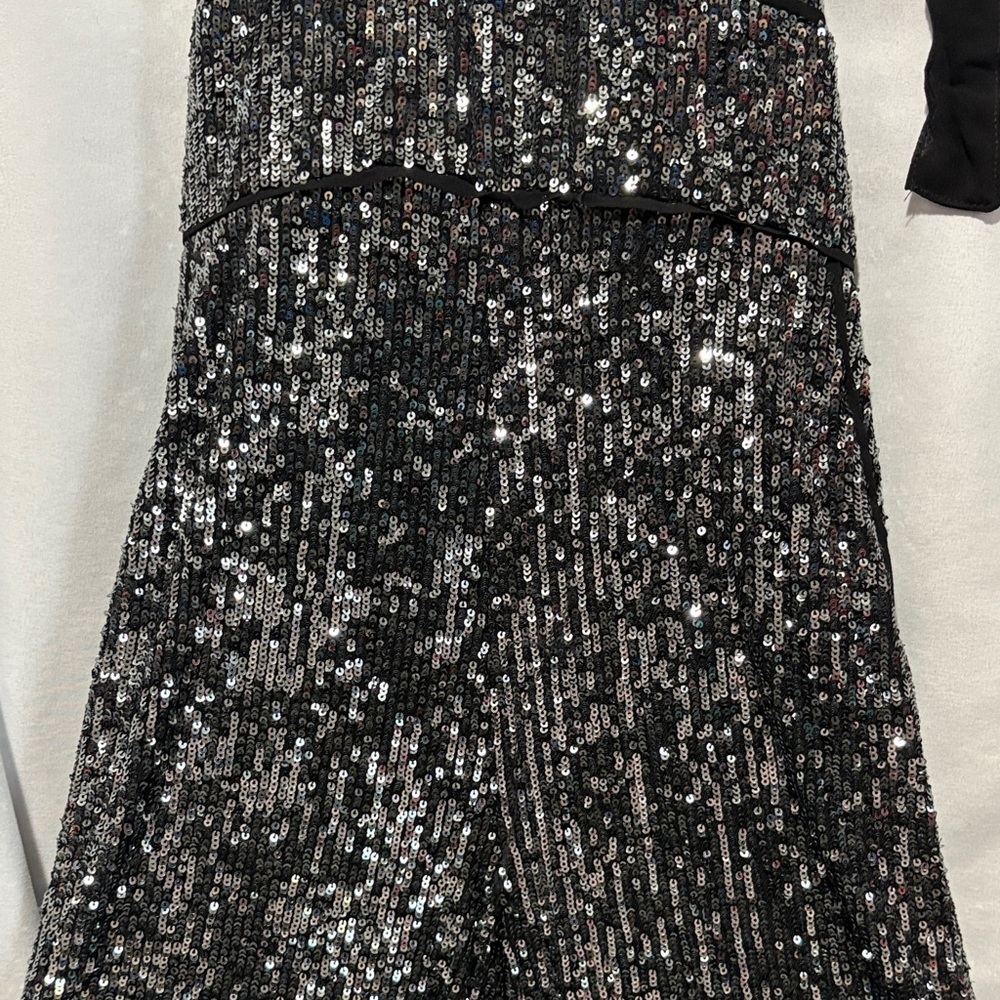 Maeve Glittering Black Sequin Jumpsuit XS263 - Picture 3 of 12